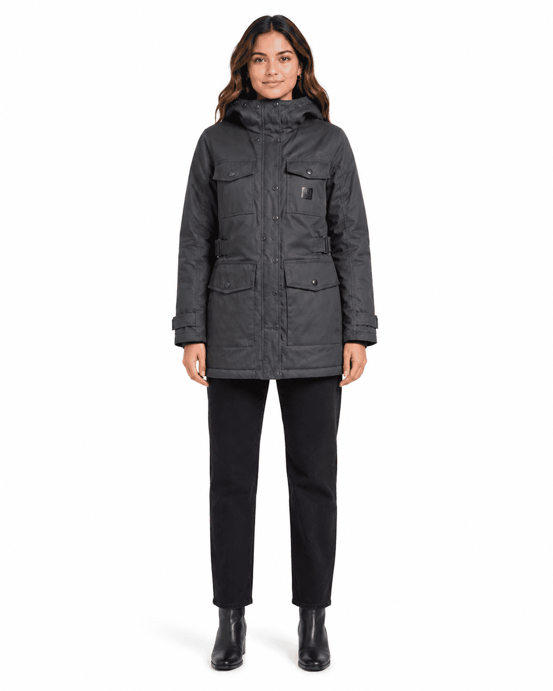 Vintage Carhartt WIP Hooded Utility Parka – Charcoal B